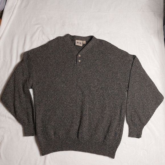 HIMALAYAN Outfitters Men's Brown V-neck long sleeve Sweater size 2X - Picture 1 of 7